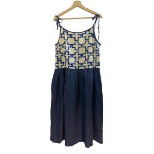 Little Tienda Australian Sustainable Indigo Printed Cotton Midi Dress